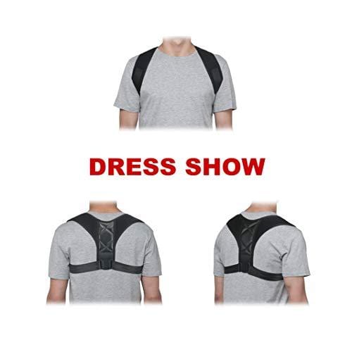 COREBELLA Posture Corrector Back Support Brace for Men and Women - Improves Posture, Prevents Slouching and Hunching, Reliefs Upper Back and Neck Pain - Adjustable and Comfortable with Underarm Pads