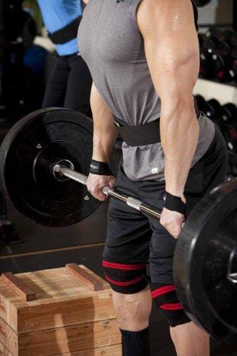 Harbinger 46300 Red Line 78-Inch Knee Wraps for Weightlifting (Pair)