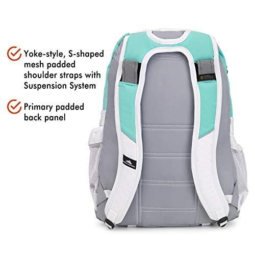 High Sierra Loop Backpack, Aquamarine/White/Ash