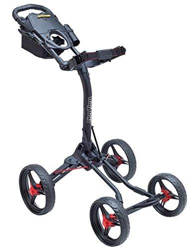 Bag Boy Quad XL Golf Cart, Matte Black/Red