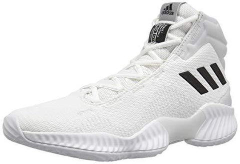 adidas Men's Pro Bounce 2018 Basketball Shoe, Black/Crystal White, 8.5 M US