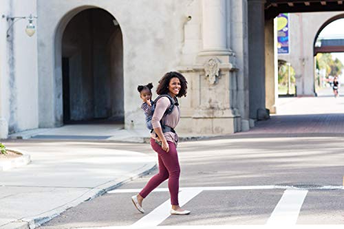 Baby Tula Multi-Position, Ergonomic Baby Carrier, Front and Back Carry for 15 – 45 pounds – Ripple (Blue with White Circles)