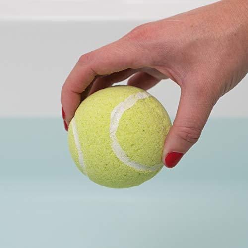 Tennis Ball Bath Bombs - 3 pack - Large, 6 oz Scented Bath Bomb Fizzies - Great Gift for Players, Women, Girls, Birthdays, Coaches, Opponents, Doubles Partners, High School Tennis, Women Leagues