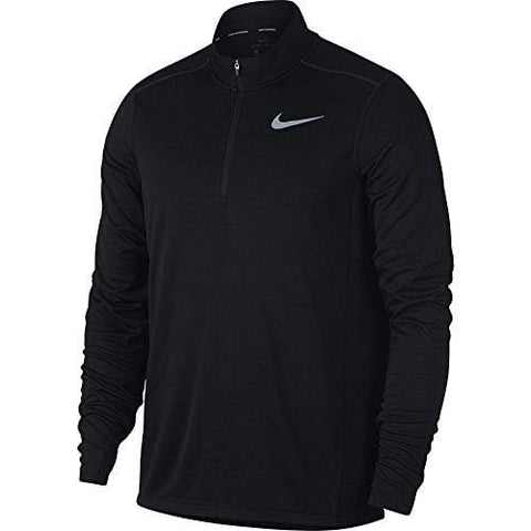 NIKE Men's Pacer Half-Zip Top, Black, X-Large
