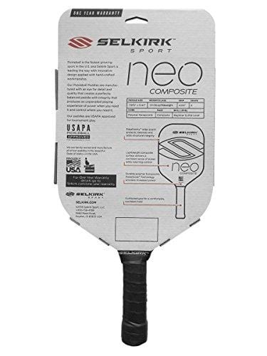 Selkirk NEO Composite Pickleball Paddle - USAPA Approved - PowerCore Polymer Core - Composite Surface - EdgeSentry Protection - ThinGrip Handle - Pickleball Racket/Racquet. (Red)