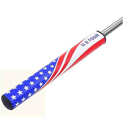 Kofull Golf Putter Grips PU Comfortable Standard Slim 2.0/Midsize 3.0 for Choice American Flag Putter Grip Non-Slip Lightweight Golf Grip (Slim 2.0)