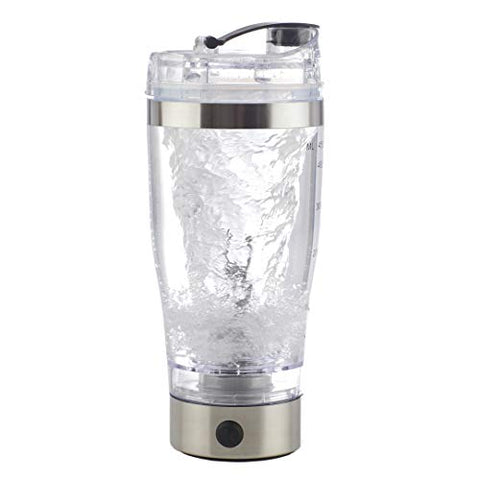 Vortex Select Portable Electric Mixer Shaker Bottle for Protein Powders, Shakes, Eggs, Pre-Workout Shakes, Post-Workout Shakes, and More with Ingredients Cup and USB (16 oz.)