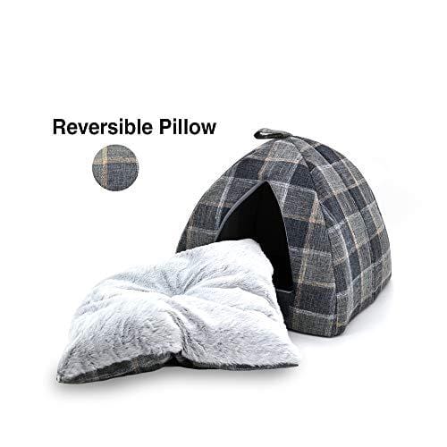 Best Pet Supplies Plaid Linen Pet beds