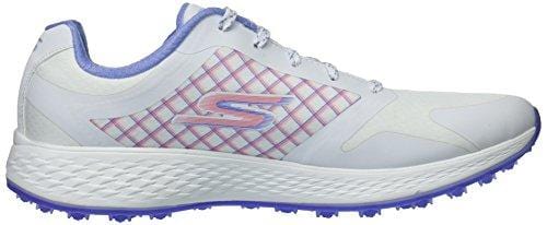 Skechers Performance Women's Go Eagle Rival Golf-Shoes,white/lavender,10 M US