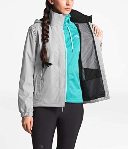 The North Face Women's Resolve 2 Jacket Mid Grey/TNF Black Large