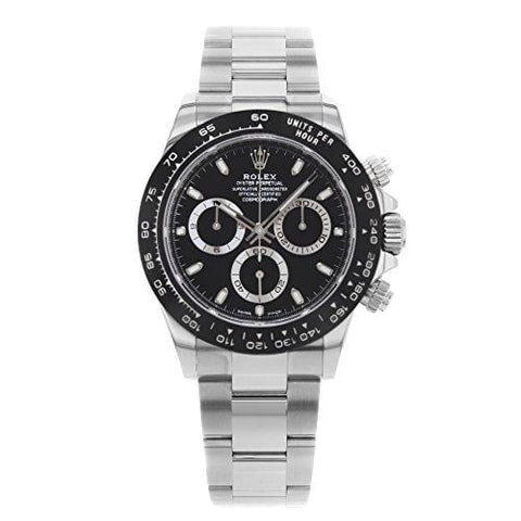 ROLEX Cosmograph Daytona Black Dial Stainless Steel Oyster Men's Watch 116500