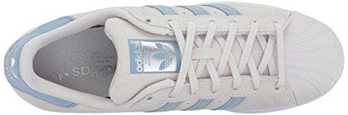adidas Originals Men's Superstar Running Shoe, Pearl Grey Tactile Blue, 10 Medium US
