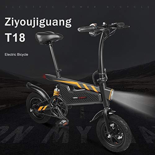 Vailsa 250W Portable Electric Bike/Bicycle with Foldable Pedal and Fat Tire Power Assist Aluminum Frame, Max Speed Up to 25km/h with 50 km Range