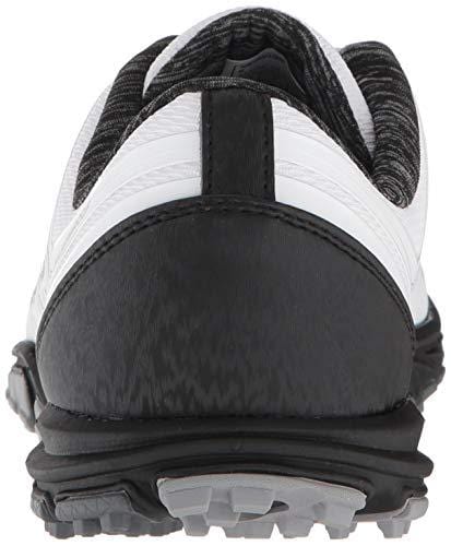 New Balance Women's Minimus WP Waterproof Spikeless Comfort Golf Shoe, White/Black, 8.5 M US