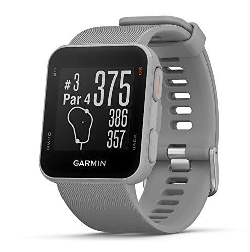 Garmin Approach S10 (Powder Gray) Golf GPS Watch Power Bundle | Includes HD Screen Protectors & PlayBetter Portable Charger | 40,000 Pre-Loaded Worldwide Courses, Simple Golf GPS Watch