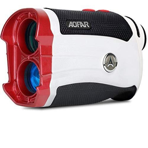AOFAR GX-2s Slope Golf Rangefinder,600 Yards White Range Finder,Flagpole Lock, Vibration, 6X 25mm Waterproof, Carrying Case, Battery, Gift Packaging