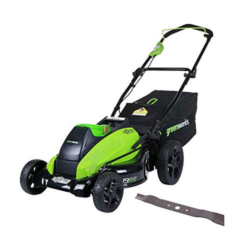 Greenworks 19-Inch 40V Cordless Lawn Mower with Extra Blade, Battery & Charger Not Included 2501302