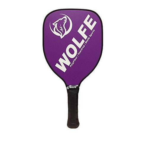 Wolfe Teardrop Poly/Fiber Pickleball Paddle (Purple)