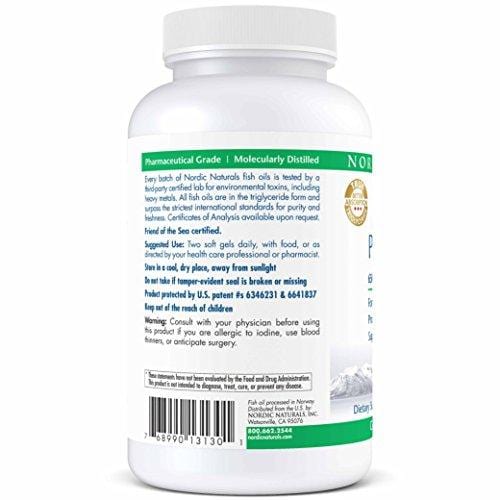 Nordic Naturals ProOmega CoQ10 - Fish Oil, 650 mg EPA, 450 mg DHA, 100 mg CoQ10, Promotes Neurological Health and Cellular Energy Production*, 120 Soft Gels