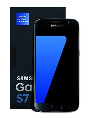 Samsung Galaxy S7 Certified Pre-Owned Factory Unlocked Phone - 5.1" Screen - 32GB - Black (1 Year Samsung U.S. Warranty)