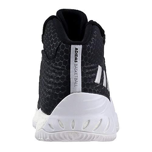 adidas Crazy Explosive 2017 NBA/NCAA Shoe - Men's Basketball 11 Core Black/Silver Metallic/White