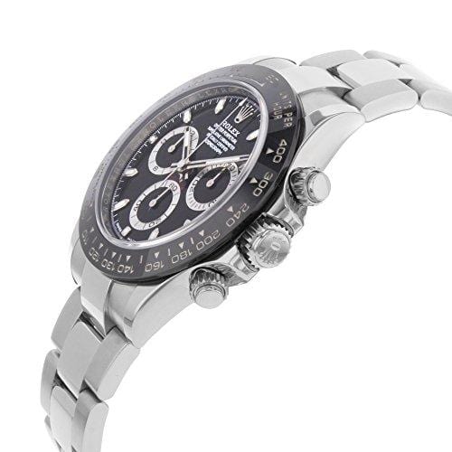 ROLEX Cosmograph Daytona Black Dial Stainless Steel Oyster Men's Watch 116500