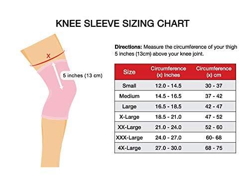 Doctor Developed Ladies Pink Knee Brace/Knee Compression Sleeve/Knee Support for Women & Doctor Written Handbook -Guaranteed Relief for Arthritis, Tendonitis, Injury Support, Running (XXX-Large)