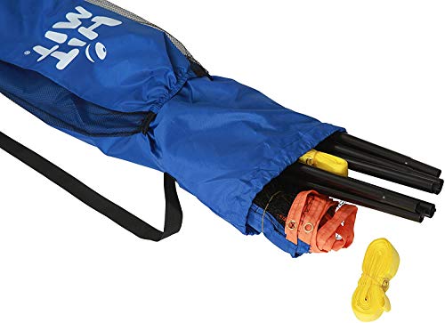 HIT MIT Adjustable Height Portable Badminton Net Set - Competition Multi Sport Indoor or Outdoor Net for Playing Pickleball, Kids Volleyball, Soccer Tennis, Lawn Tennis - Easy and Fast Assembly