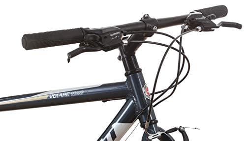 Schwinn Volare 1200 Road Bike, 700c/28 inch wheel size, Grey Gray, fitness bicycle, 53cm/Medium Frame Size
