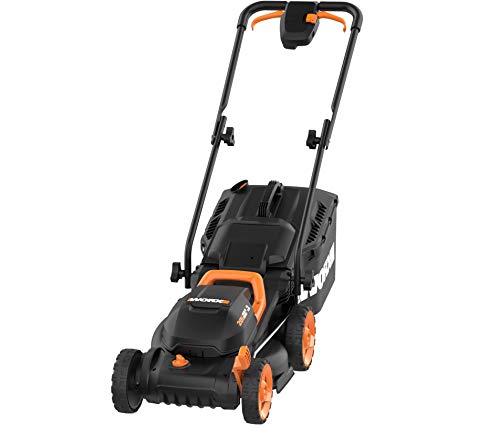 WORX WG779 40V Power Share 4.0 Ah 14" Lawn Mower w/ Mulching & Intellicut (2x20V Batteries)