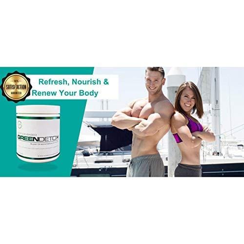 Green Detox - Superfood Drink Mix - Sugar Free, Vegan-Friendly - Over a Dozen Superfoods in Each Serving - Apple Pie Flavor