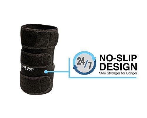 Knee Support Sleeve Wrap By Simple Health, Adjustable Compression Brace for Magnetic Pain Relief with Neoprene Copper