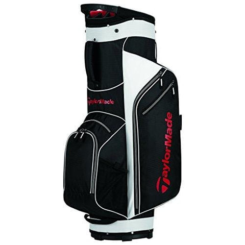 TaylorMade 2017 Golf Bag TM Cart Bag 5.0 BlkWhtRed, Black/White/Red