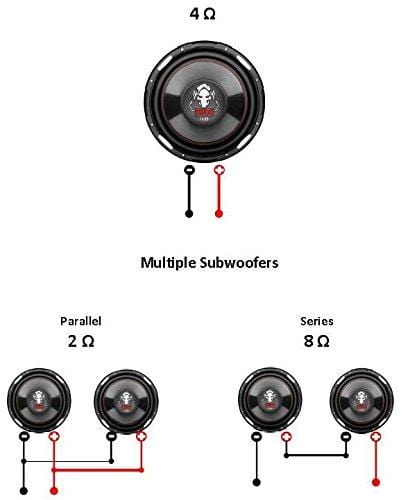 BOSS Audio Systems P100F 10 Inch Car Subwoofer - 1200 Watts Maximum Power, Single 4 Ohm Voice Coil, Sold Individually