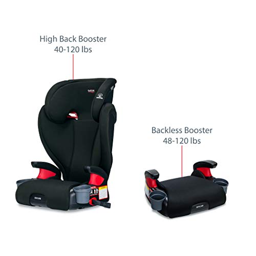 Britax Skyline 2-Stage Belt-Positioning Booster Car Seat - Highback and Backless - 2 Layer Impact Protection - 40 to 120 Pounds, Dusk
