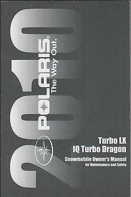 2010 POLARIS SNOWMOBILE TURBO P/N 9922293 OWNERS/MAINTENANCE MANUAL (811)