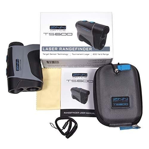 Zinn Optics TS600 Golf Rangefinder – 600 Yard Laser Range Finder with Target Sensor