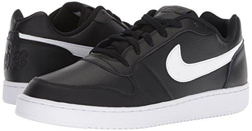 Nike Men's Ebernon Low Basketball Shoe, Black/White, 12 Regular US