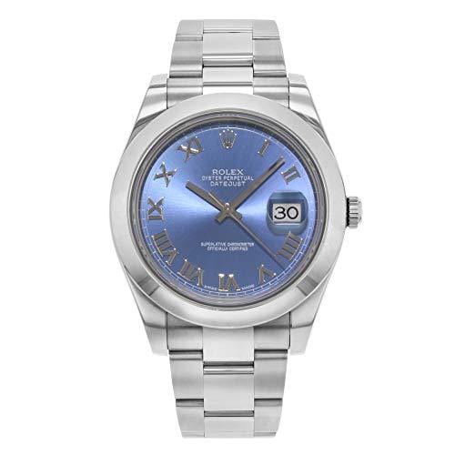 NEW Rolex Datejust II 41MM Stainless Steel Blue Dial Roman Oyster Mens watch 116300 BLRO