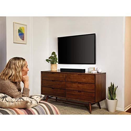 Sonos All-New Beam - Compact Smart TV Soundbar with Amazon Alexa Voice Control Built-in. Wirelesshome Theater and Streaming Music in Any Room. (Black) + 4K UHD High Speed HDMI Cable 9 Feet, Black