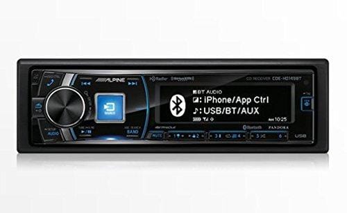 Alpine CDE-HD149BT Single-Din Bluetooth Car Stereo with HD Radio, Premium LCD Display and SiriusXM Ready