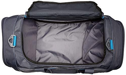 adidas Defender III Duffel Bag, Onix/Onix Jersey/Shock Cyan/Active Purple, One Size