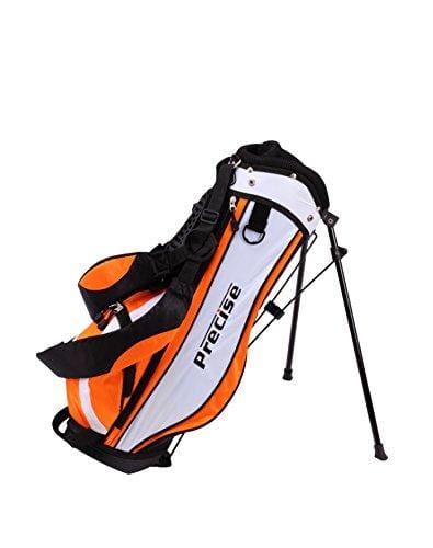Precise X7 Junior Complete Golf Club Set for Children Kids - 3 Age Groups Sizes Available - Boys & Girls - Right Hand & Left Hand! (Orange Ages 3-5, Left Hand)