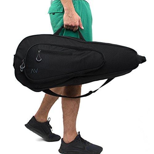 Gigavibe Premium 6R Tennis Bag in Black (Black/Gray)