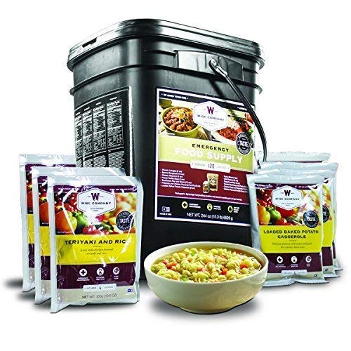 Wise Company Long Term Emergency Food Supply, Breakfast and Entree Variety,  Six-120 Serving Buckets (720 Total Servings)