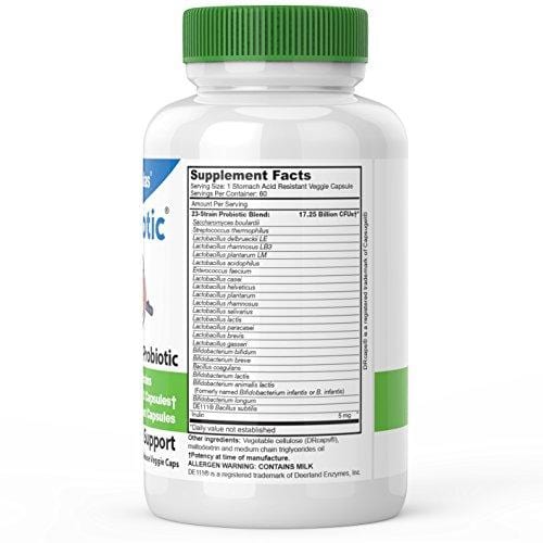 DrFormulas' Best Probiotics for Women & Men | Nexabiotic Multi Probiotic with Saccharomyces Boulardii, Lactobacillus Acidophilus, B. infantis, Prebiotic 60 Capsules (Not Pearls)