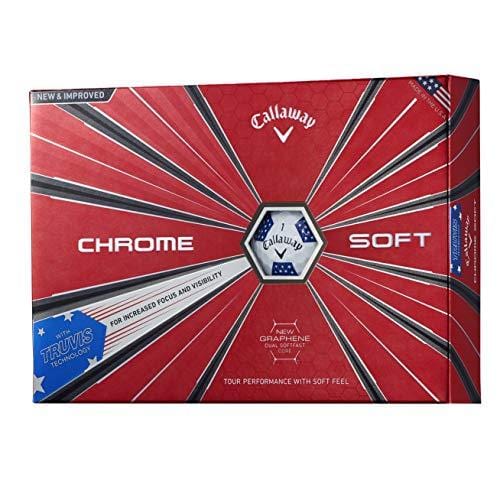 Callaway Golf Chrome Soft Truvis Golf Balls, (One Dozen), Stars and Stripes, Prior Generation [product _type] Callaway - Ultra Pickleball - The Pickleball Paddle MegaStore