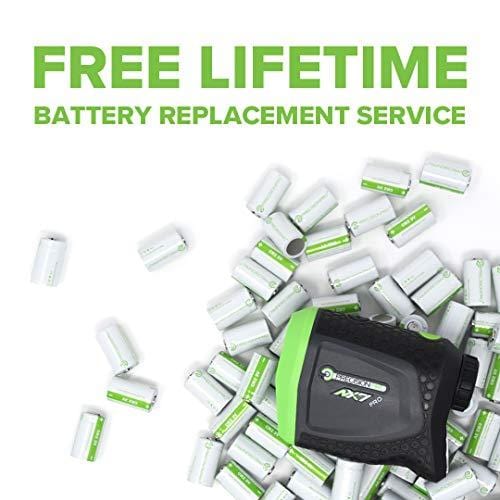 Precision Pro Golf, NX7 Pro Slope Golf Rangefinder, Laser Golf Rangefinder with Pulse Vibration, 400 Yard Range, 6X Magnification, Lifetime Battery Replacement