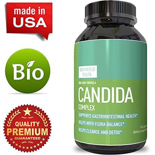 Candida Detox Cleanse Complex with Probiotics Digestive Enzymes Oregano Leaf Extract for Weight Loss Digestive Health Energy Antibacterial Antimicrobial Supplement for Women & Men (60 CAP's)