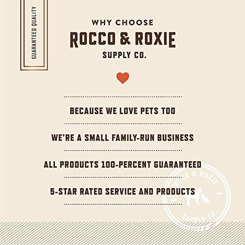Rocco & Roxie - Jerky Dog Treats Made in USA - Slow Roasted Snacks for Dogs - Natural Grain Free Pet Treat Soft Chews - Delicious, Tender and Healthy 6" Jerkey Sticks - All USDA Inspected Beef - Dig